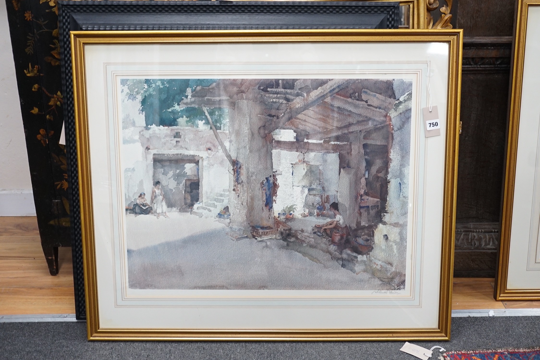William Russell Flint, two limited edition prints, one signed in pencil, the other numbered in pencil, largest 53 x 59cm